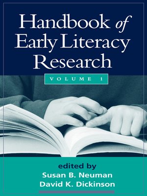 cover image of Handbook of Early Literacy Research, Volume 1